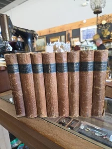 8 Books Set George Eliot Antique Hardcover Donohue Henneberry & Co Circa 1885 - Picture 1 of 16