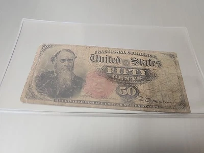 E Stanton 50c (fifty cents) US Fractional Note - 4th Issue (1869- 1875) - Image 1 of 2