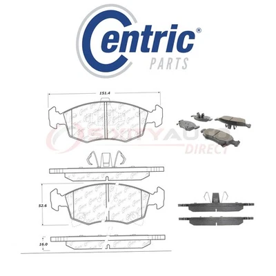 Centric Ceramic Disc Brake Pads w Shims for 2015-2016 Ram 700 1.6L L4 - ps Foto 1 de 4
