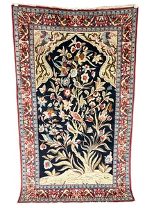 Beautiful hand-knotted oriental carpet Isfahan 170 x 100 cm rug carpet - Picture 1 of 22