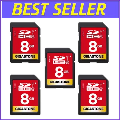 Reliable 8GB SDHC Memory Cards Bundle: Waterproof & Impact Resistant (5-Pack) - Image 1 of 4