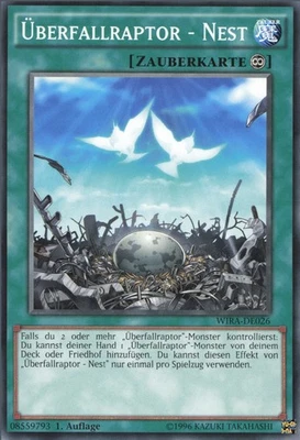 YuGiOh Überfallraptor - Nest WIRA-DE026 Common NM 1st - Bild 1 von 2
