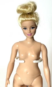 Barbie bionda curvy fashionistas bambola nuda - Foto 1 di 3