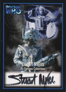 2001 Strictly Ink Doctor Who AU3 Stuart Myers (Cyberman) Autogrammkarte - Bild 1 von 3