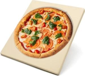 Pizzastein, 16" x 14" rechteckig, für Backofen, Grill, BBQ, langlebiger Cordierit - Bild 1 von 6