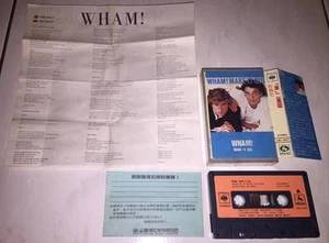 Wham George Michael 1983 Make It Big #2 Taiwan Edit Cassette Tape Promo Insert - Picture 1 of 3