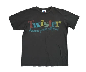 Vtg Y2K JUNK FOOD US M L Black Twister America’s Party Game Get Bent Tee T Shirt - Picture 1 of 3