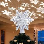 Projector Christmas Tree Topper Lighted Christmas Tree Decorations LED