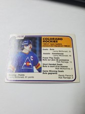 1981-82 O-PEE-CHEE NHL HOCKEY #85 LANNY MCDONALD COLORADO ROCKIES SCORING LEADER