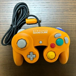 Nintendo GameCube Controller Orange DOL-003 OEM Official Used Tested From Japan - Picture 1 of 8