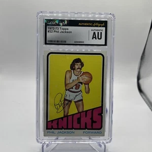 1972-73 Topps #32 Phil Jackson RC Signed Rookie Card Autograph CGC JSA - Picture 1 of 13