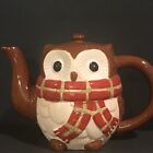 Pier 1 Imports Chilly Billy Owl Hand Painted Collector's Tea Pot With Lid