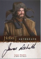 The Hobbit An Unexpected Journey Autograph  A05 James Nesbitt as Bofur