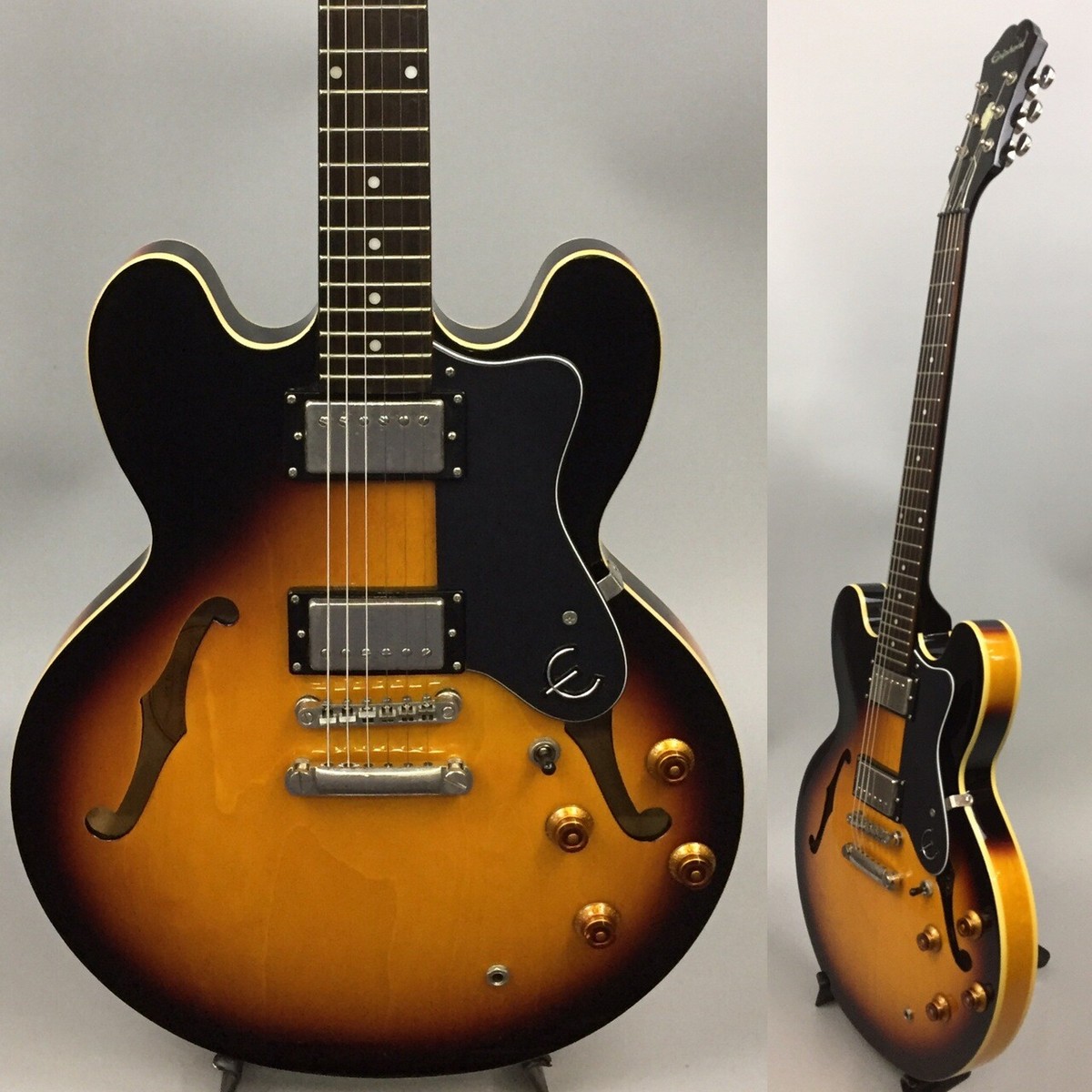 Epiphone dot sunburst とiRig2のセット