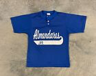 A4 Activewear T-Shirt Boys Large Blue Almendares Cuba Jr Baseball World Jersey