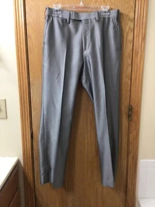 Louis Raphael Tailored Mens Dress Pants 31 X 30 Techno Gray poly viscose wool - Picture 1 of 5