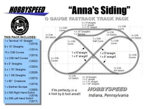 LIONEL FASTRACK ANNA'S SIDING TRACK LAYOUT train pack 4X8' O GAUGE fast NEW - Picture 1 of 2