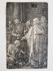 ALBRECHT DURER Peter and John at the Gate of the Temple 1513 Original Engraving - Picture 1 of 7