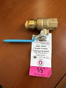 Neu SharkBite Push Fit & Gewinde 1/2" PEX CPVC Kupfer Messing Kugelhahn 818075 - Bild 1 von 2
