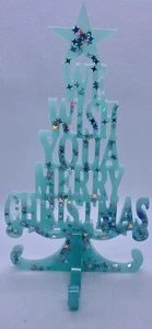 "We Wish You A Merry Christmas" Baum Tischplatte Herzstück 7" Holiday Spirits - Bild 1 von 3