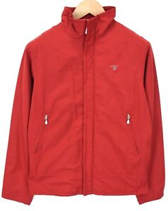 GANT Jacket Men UK LARGE Fleece Lined High-Neck Logo