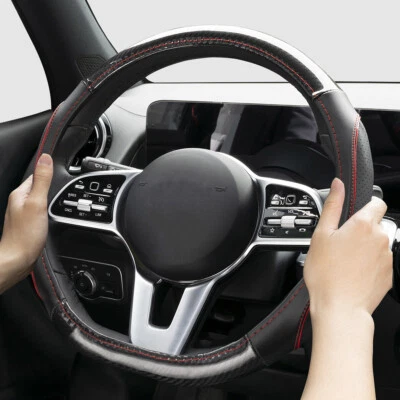 D-Form Lenkrad-Bezug Universal 37 - 38 cm Auto Lenkrad-Hülle Lenkrad-Schoner - Bild 1 von 4