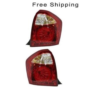 Tail Lamp Assembly Set of 2 Driver & Passenger Side Fits Kia Spectra5 2005-2009