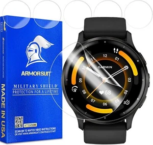 Confezione 6 Proteggi Schermo Per Garmin Venu 3 Militare Militare Scudo HD Protector - Foto 1 di 6