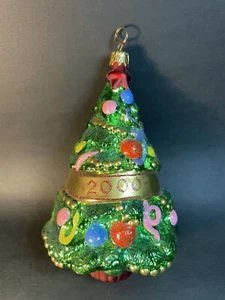 Polonesa Adorno de Navidad Kurt Adler Vidrio Árbol del Milenio  - Imagen 1 de 19