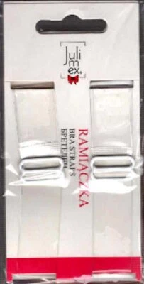 JULIMEX 1 Paar BH-Träger Ersatzträger 18 mm transparent mit Metallhaken NEU - Bild 1 von 2