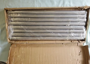 Set of 4 Advance Tabco Stainless Steel Legs, 34" • Adjustable Feet • Unused