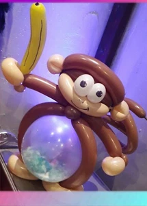 ☆Monkey Belly Buddy ☆ Jungle☆ Balloon in a Box☆ - Bild 1 von 4