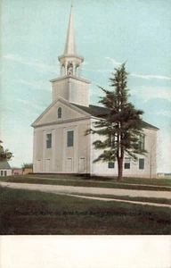Postal ME Thomaston Maine Antigua Parroquia Norte Casa de Reuniones Campanario 1796 A9 - Imagen 1 de 2