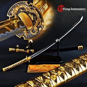 Espada Samurai Japonesa Tachi Katana T10 de Acero Curva Completa Aguda - Imagen 1 de 12