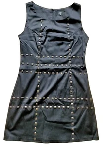 AX Paris UK12 Women's Faux Leather Studded Skirt - Picture 1 of 5