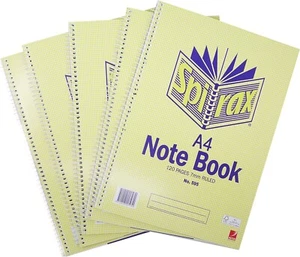 Notebook Side Opening 120 Page A4 Pack of 5, No. 595 - Picture 1 of 3