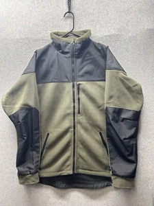 Helikon Tex Mens Size L Classic Army Outdoor Fleece Jacket Green Black Full Zip - Picture 1 of 15