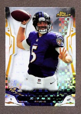 2014 Topps Finest Football Xfractor #92 Joe Flacco  - Image 1 of 3