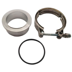 Turbo Compressor Aluminum V-band Flange+Clamp for Holset HX35 HX40 Cummins 5.9L - Bild 1 von 8