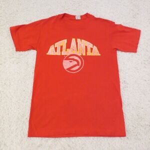 VINTAGE Atlanta Hawks Shirt Mens XS FIT Red Champion NBA Basketball 80s Tag M