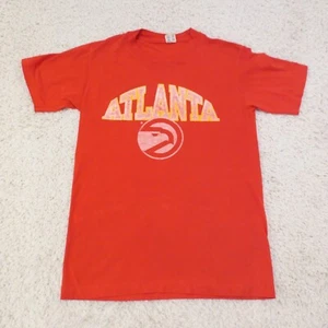 VINTAGE Atlanta Hawks Shirt Mens XS FIT Red Champion NBA Basketball 80s Tag M - Picture 1 of 11