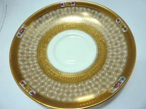 RARE Vintage Cauldon SAUCER England Tiffany & Co. 6'' Gold - Picture 1 of 7