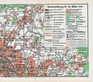 Berlin SW + NO 1959 orig. Ü-Karten Bernau Altlandsberg Potsdam Caputh Genshagen - Picture 1 of 2