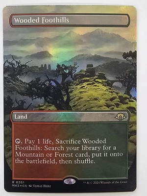 Wooded Foothills - Foil Borderless - Modern Horizons 3 (MTG) - Image 1 of 2
