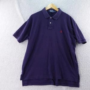 Vintage Polo Ralph Lauren Men's Large Classic Fit Navy Short Sleeve Polo Shirt - Picture 1 of 6
