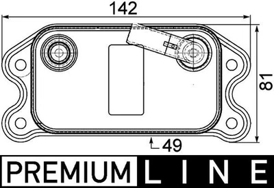 Enfriador de aceite MAHLE CLC 73 000P, aceite de motor para Volvo Foto 1 de 4