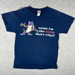 Camisa Taz Vintage Looney Tunes Mom Mediana 'Cause I'm The Mom That's Why Años 90 - Imagen 1 de 9