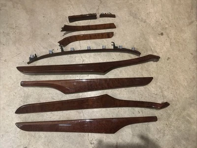 Cadillac CTS 2008-2010 sedán panel de puerta interior juego de 9 molduras de madera Sapele Clr Foto 1 de 4