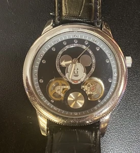Excellent Rare Mickey Mouse  Watch No 1173/0811 Black need battery - Picture 1 of 7