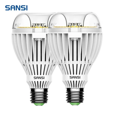 SANSI 2 pcs LED Light Bulbs 5500LM 36W=350W 5000K Daylight A21 Home Workspace - Image 1 of 4